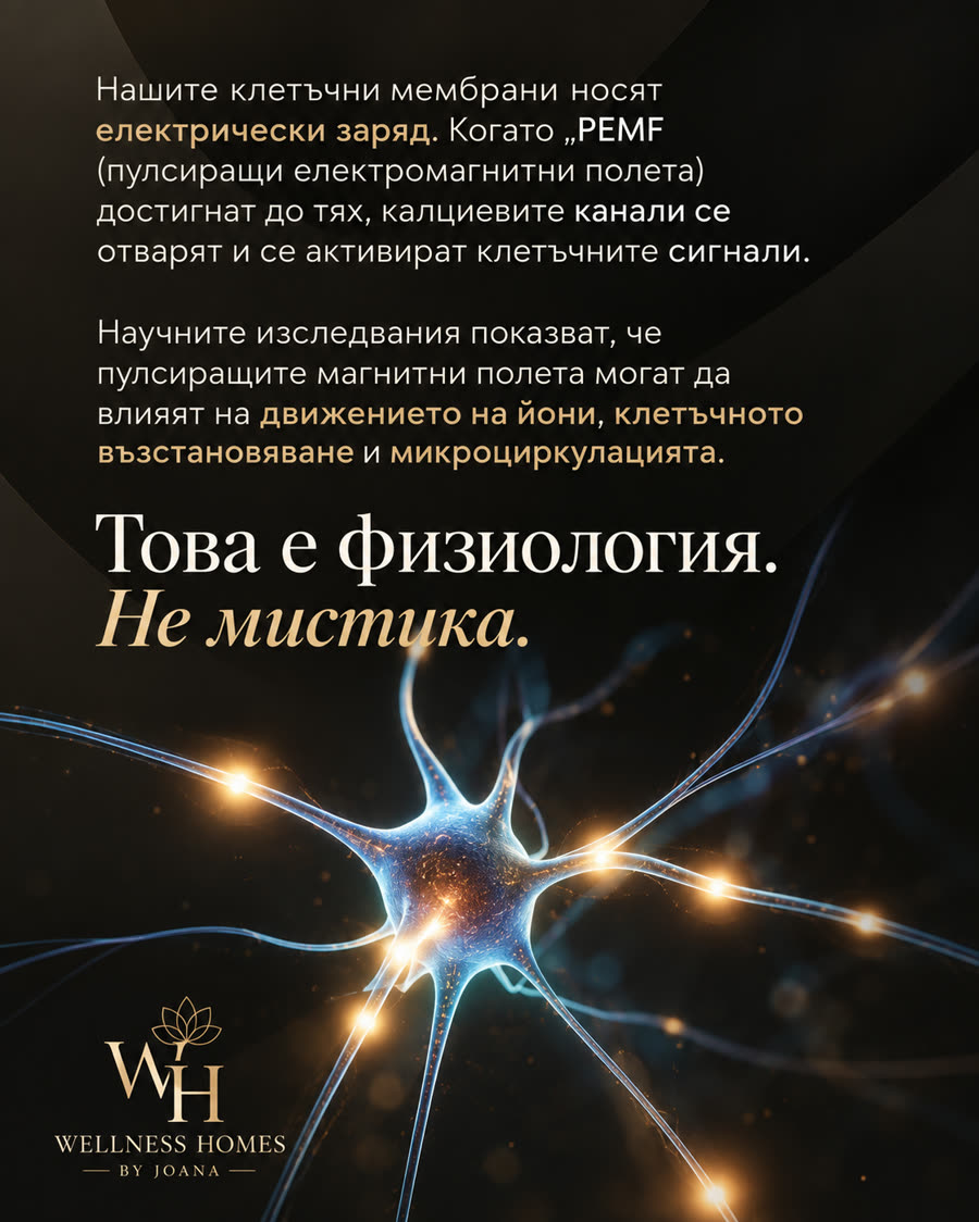 Нервна клетка — PEMF действа на ниво клетъчна мембрана